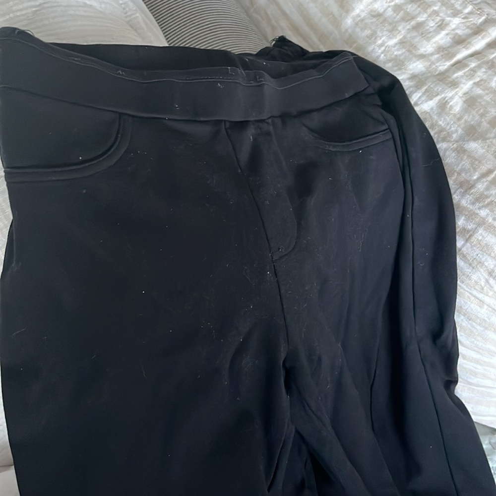 2 Pair Forever 21 Black Ponte Pant, worn - Picture 5 of 5